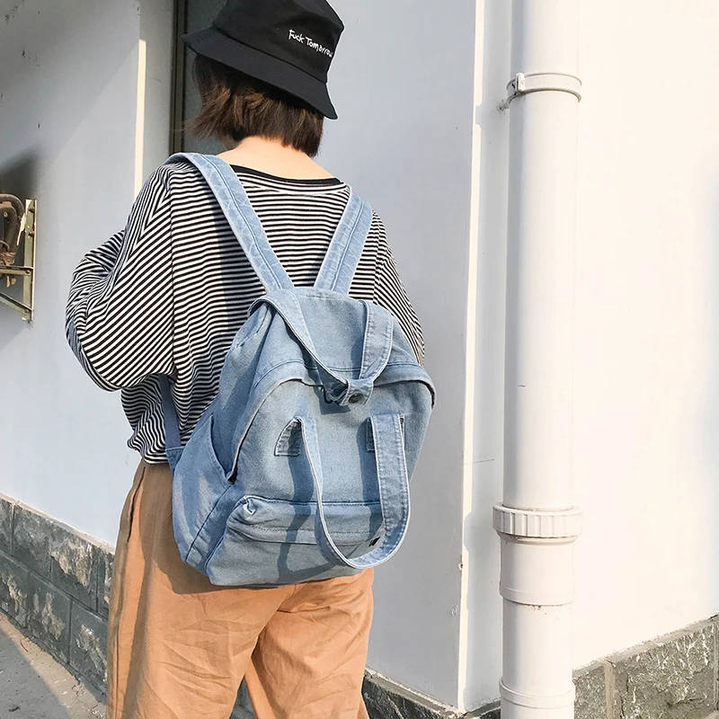 Janespri, Женский винтажный Джинсовый Рюкзак с эффектом потертости, модный многофункциональный рюкзак для девочек, сумки на плечо для путешествий, большие сумки для кампуса, Mochilas Bolsa
