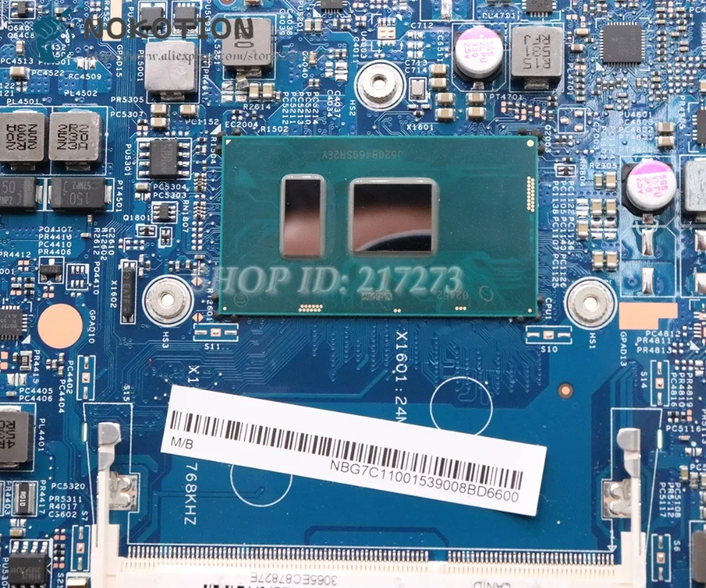 price cut  NOKOTION For Acer aspire V3-372 V3-372T Laptop Motherboard I3-6100U CPU 15208-2 448.06J04.0021 NBG7