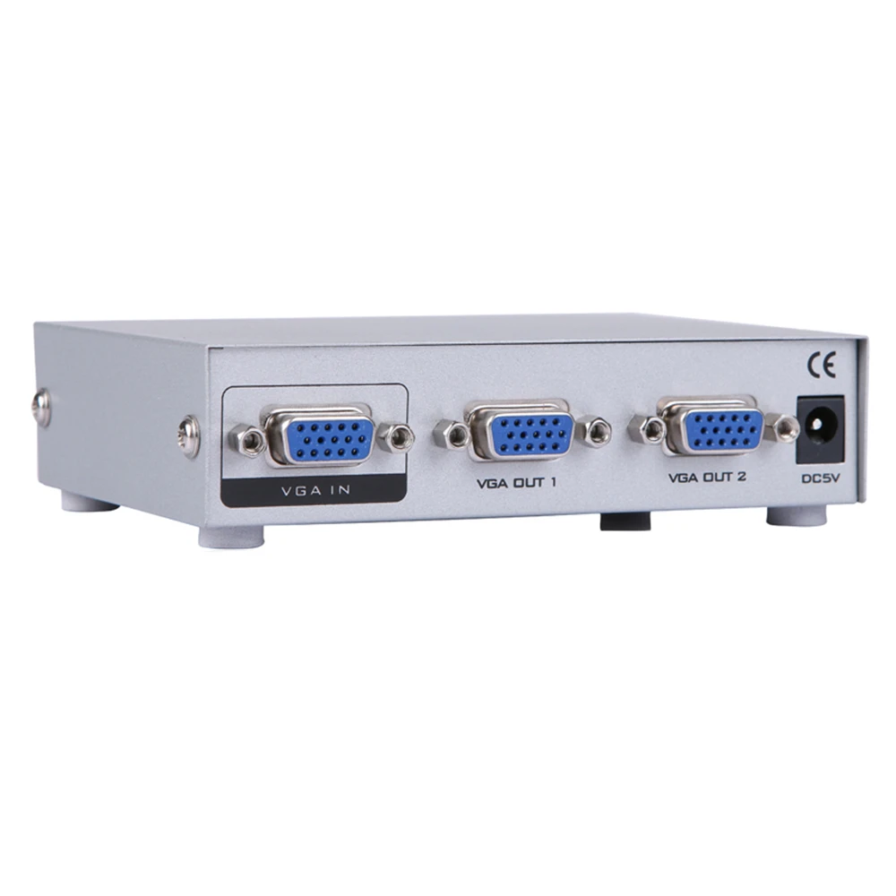

MT-VIKI 2 Port VGA Splitter 150MHz 1 Input 2 Output Support 1920x1440 with Transmission 25m for Common LCD Display