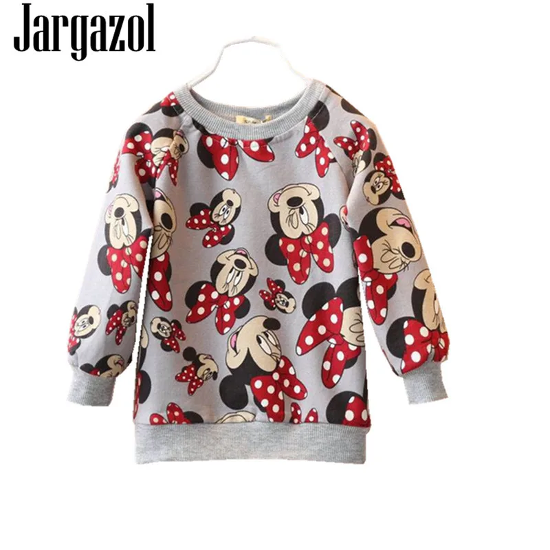 Jargazol Girls Shirt Cartoon Minnie Printed Fashion Kids Sweater 2018 Autumn Vetement Enfant Fille Children Tops Girl Sweatshirt цена Jargazol Girls Shirt Cartoon Minnie Printed Fashion Kids Sweater 2018 Autumn Vetement Enfant Fille Children Tops Girl Sweatshirt цены онлайн