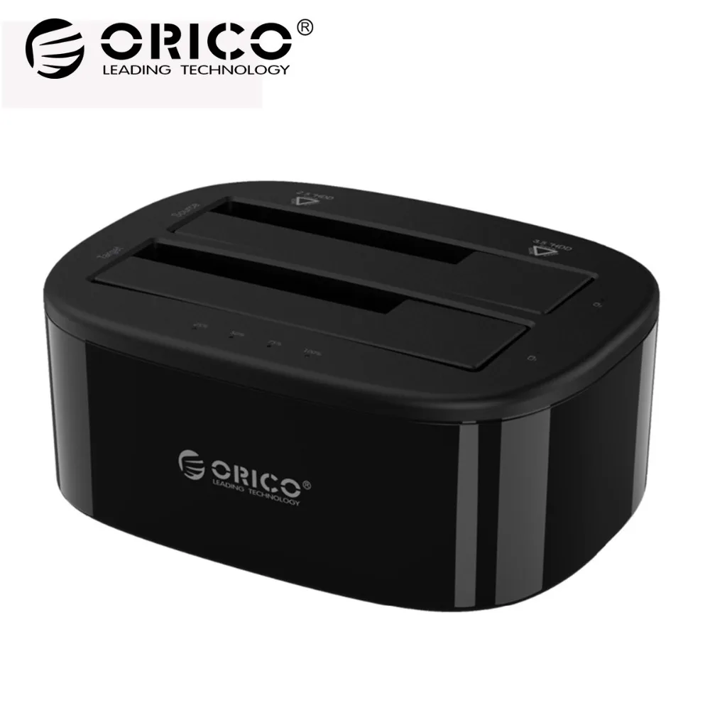 

ORICO USB 3.0 to SATA Dual-Bay Hard Drive Docking Station for 2.5/3.5 inch HDD/SSD with Offline Clone Function [UASP Protocol]