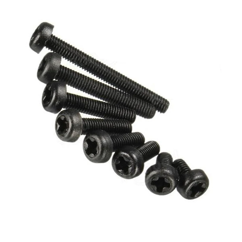 

M3NH4 M3 Nylon Screw Bolt Black Round Phillips Screw Nut Nylon PCB Standoff Assortment 5-25mm 20pcs New Arrival
