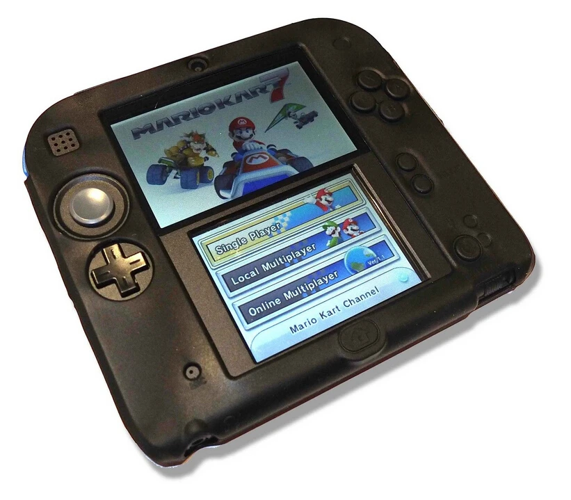 for nintendo 2ds red color soft silicone protective cover rubber