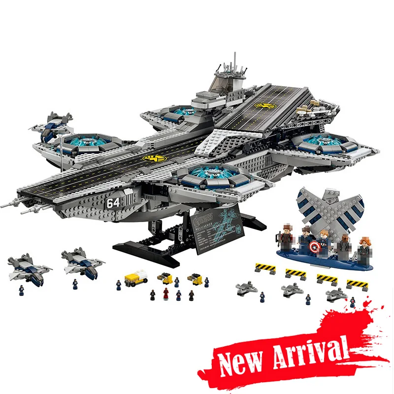 

LEPIN 07043 3057pcs New Super Heroes The SHIELD Helicarrier Model Educational Building Kits Blocks Bricks Toys brinquedos 76042