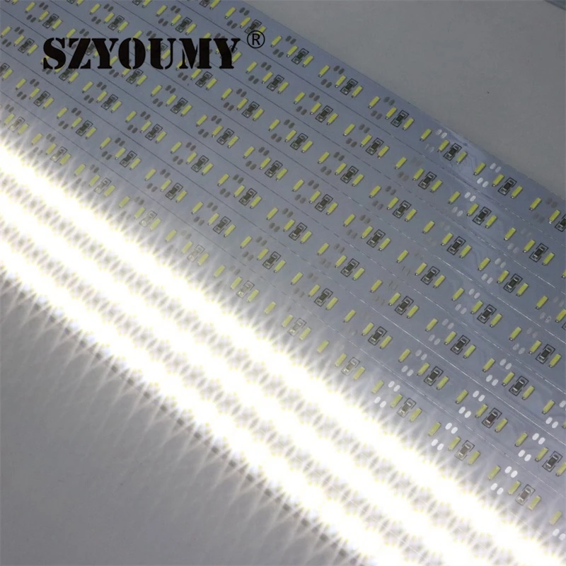 SZYOUMY SMD 4014 светодиодный полосы 300 м = 100 шт. DHL доставка светодиодный жесткая однорядные светодиодный 23 Вт жесткий полосы света 144 светодиодный