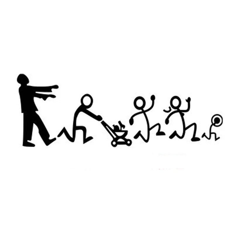 

20*7CM Family Members Stickers Car Stickers After Character Modeling Windshield Happy Family Car Sticker CT-716