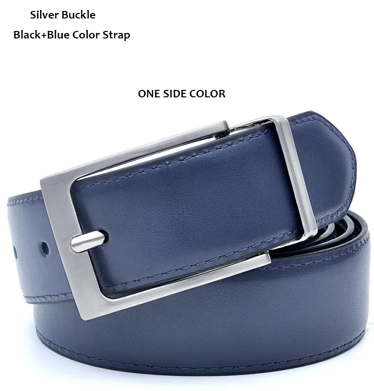 mens brown leather belt Mens Belt Formal Leather Reversible Buckle Belts Mens Leather Handmade Belt Hot Fashion Cowhide Leather Male Belt Black Color leather belt