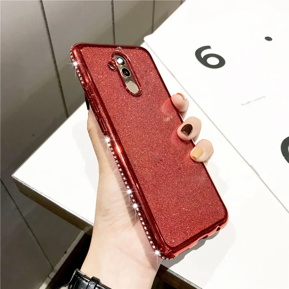 Алмазный Корпус из ТПУ для Huawei Mate 20 Pro 10 Lite P30 P20 Nova 4 3 Honor 8X Samsung A10 A30 A40 A50 A70 M10 M20 чехлы