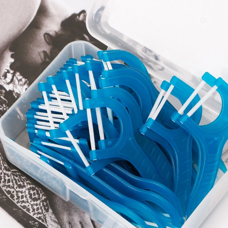 50pcs Dental Floss Flosser Picks Teeth Toothpicks Stick Oral Care Tooth Cleaning Tool dental floss stick,dental floss sticks,dental cleaning tools
