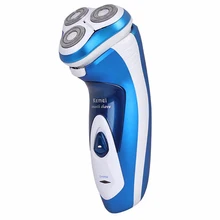 Kemei KM-5880 перезаряжаемая электробритва с тройным лезвием электрическая бритва для бритья для мужчин уход за лицом