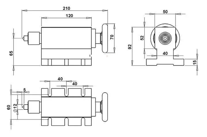 Free shipping Nema 34 closed loop stepper motor (4:1) K12-100mm 4 Jaw Chuck  4th axis A aixs rotary axis + tailstock for router water cooled cnc spindle