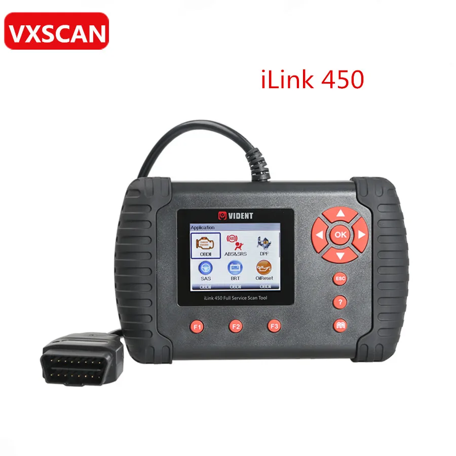 

Vident iLink450 Full Service OBD2 Scan Tool Live Data EPB, Oil Service, ABS & SRS Reset, Battery Configuration