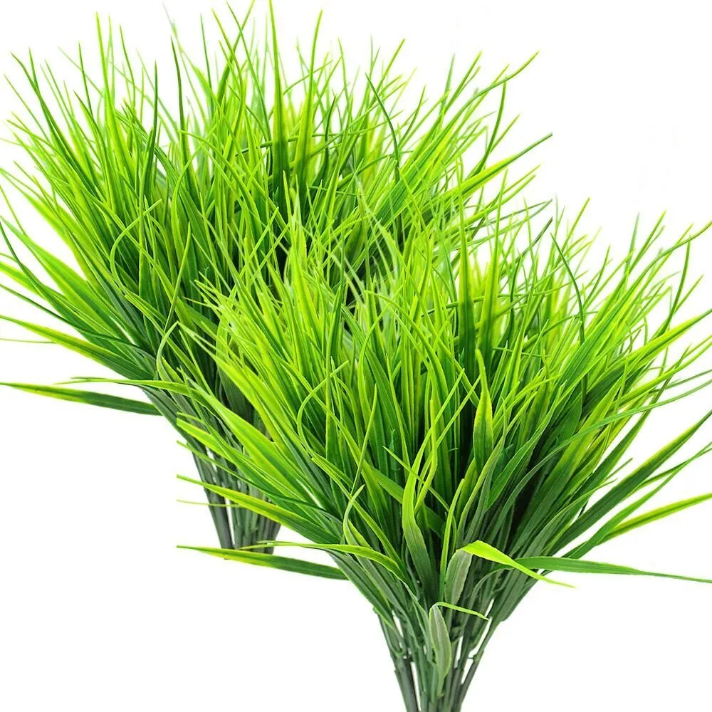 

8Pcs Eco-Friendly Fake Plastic Greenery Shrubs UV Resistant 30cm Artificial Outdoor Plants Home Window Garden Decoration