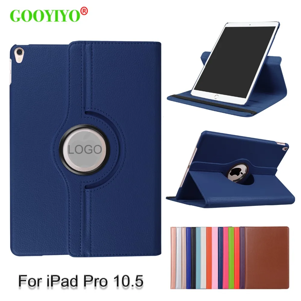 

GOOYIYO - 2019 Rotating Case For iPad Pro 10.5 Tablet PU Leather Litchi Shell 360 Rotate Stand Cover for iPad Pro 10.5 Cases