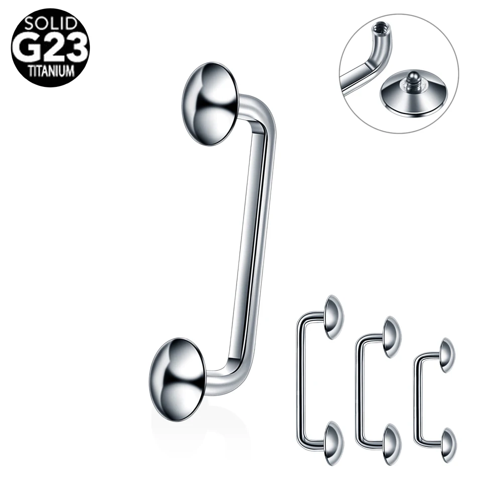 

1PC G23 Titanium Piercings Micro Dermal Anchors Internal Thread Barbell Surface Barbell Titanium Dermal Piercings Body Jewelry