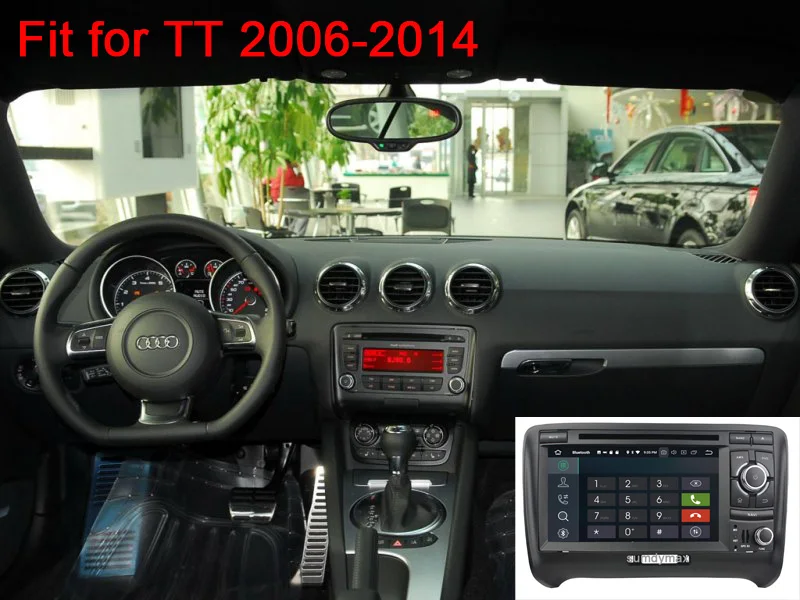 Best Android 9.0 4G RAM 2 DIN Car DVD PLAYER For AUDI TT 2006-2013 GPS radio stereo wifi navigation touch screen multimedia 4