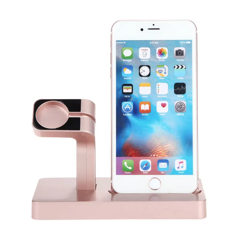  AHHROOU 2 in 1 Charging Dock Station Bracket Cradle Stand Holder Charger For iPhone X 8 7 6S Plus 5