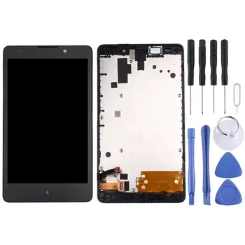 

100% Tested Repair Parts For Nokia Lumia XL LCD Display+Touch Screen Glass Panel Assembly+Frame+Tools