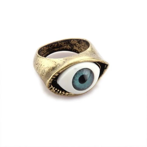 

Retro Tibet Eye Gothic Gold Metal Ring Gift 17mm Unisex
