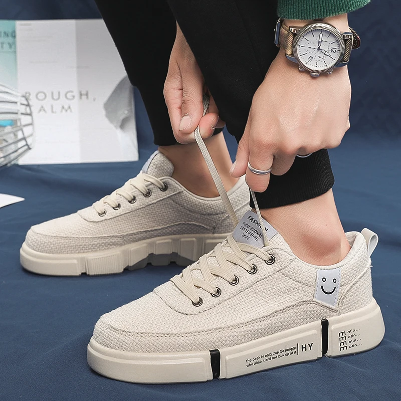 

2019 New Summer Fashion Running Shoes Men Air Mesh Super Cute Mens Casual Sport Sneakers Flat Heels Smiley face Tenis Boys Flats