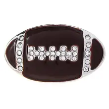 JaynaLee 20 мм спортивный регби, футбол, имбирь Snaps Fit Сменные оснастки ювелирные изделия для женщин и мужчин подарки GJS1061