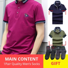 Плюс размер 4XL лошадь поло Мужские качественные хлопковые летние короткие Брендовые мужские Поло для верховой езды Китайская одежда быстрая сушка Новое поступление Топы