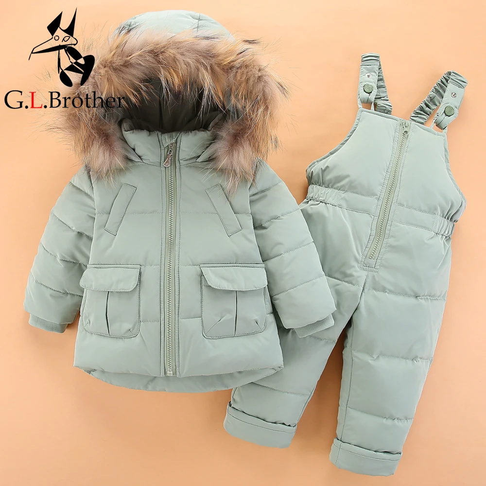 Thick Warm Kids Outwear Clothes Snow Wear Winter Infant Snowsuit Down Baby Boys Clothing Sets 2Pcs Children Girls Ski Suits Z304 Thick Warm Kids Outwear Clothes Snow Wear Winter Infant Snowsuit Down Baby Boys Clothing Sets 2Pcs Children Girls Ski Suits Z304