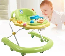 Multifunctional Baby Walker U Type Baby Walking Learning Car Light Weight Baby Toddler Walker Anti Roll Over Folding Walkers