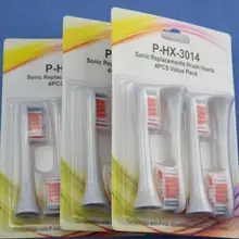 12 шт./3 упаковки 3014 HX3014 сменные насадки для электрической зубной щетки для Philips