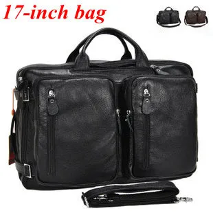 leather 17 inch laptop bag