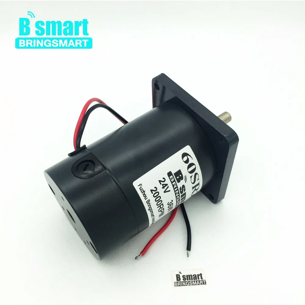 

Bringsmart 60SRZ-Y Mini Motor 12V Permanent Magnet Motor DC High Speed 24V 2000rpm-4000rpm Reversible for Marshmallow Motor
