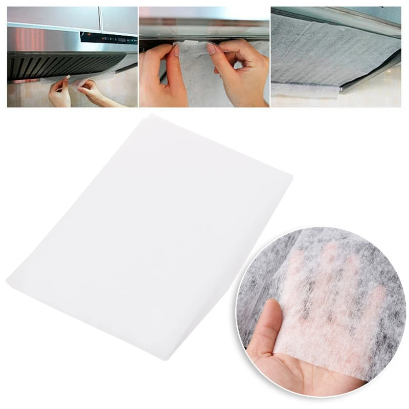 

Universal Kitchen Paper Absorbent Anti Oil Cotton Filters Cooker Hood Extractor