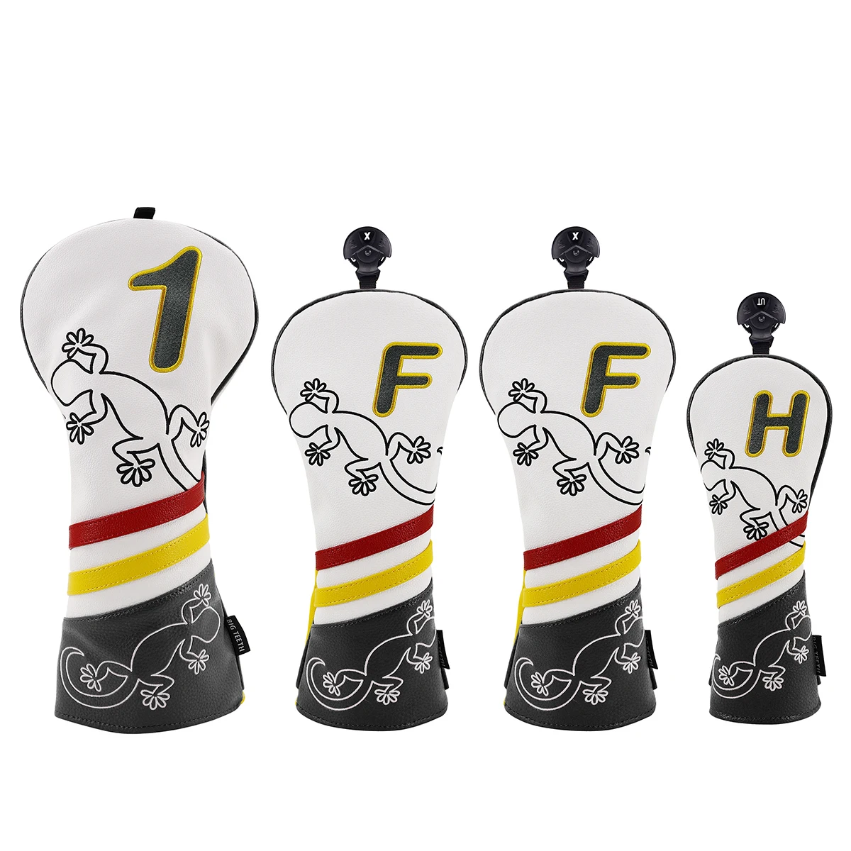 Big Teeth Golf Wood Head Covers Headcover House lizard Driver FW FW UT Utility Headcovers 4pcs/set Free Shipping Big Teeth Golf Wood Head Covers Headcover House lizard Driver FW FW UT Utility Headcovers 4pcs/set Free Shipping