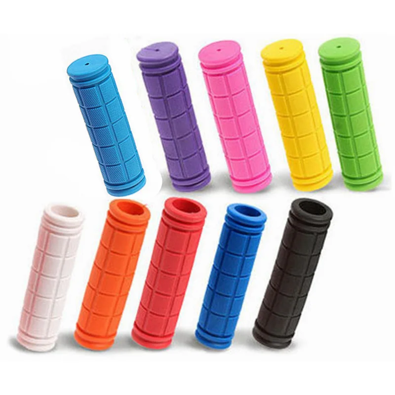 

Double Lock Soft Rubber Cycling BMX MTB Mountain Bike Scooter Fixed Gear Handlebar Grips Bicycle Parts Accessory Tool