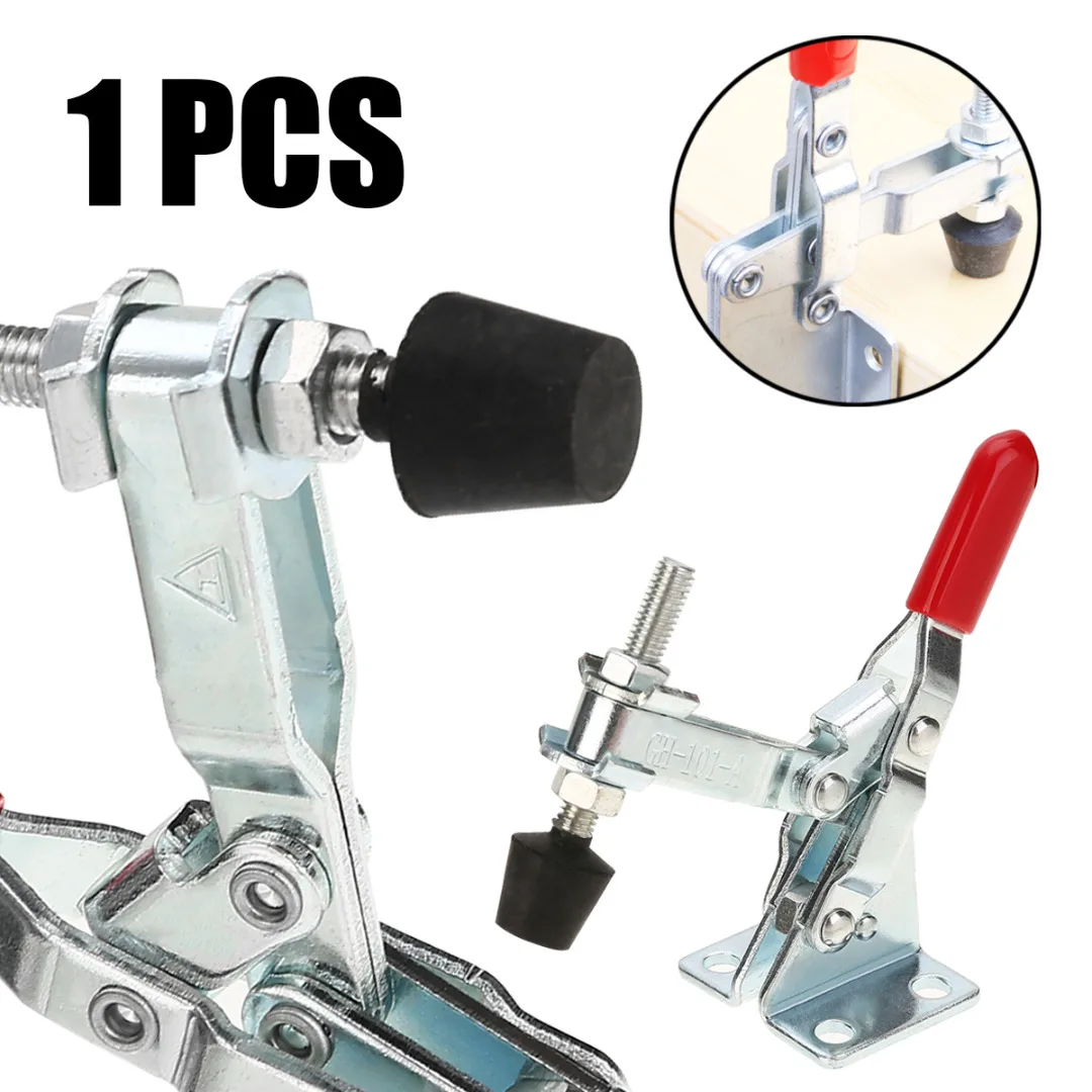Vertical Horizontal Toggle Clamp Quick Release Toggle Clamp 27kg/50kg/90kg Anti-Slip Holding Quick Push Pull Hand Tools