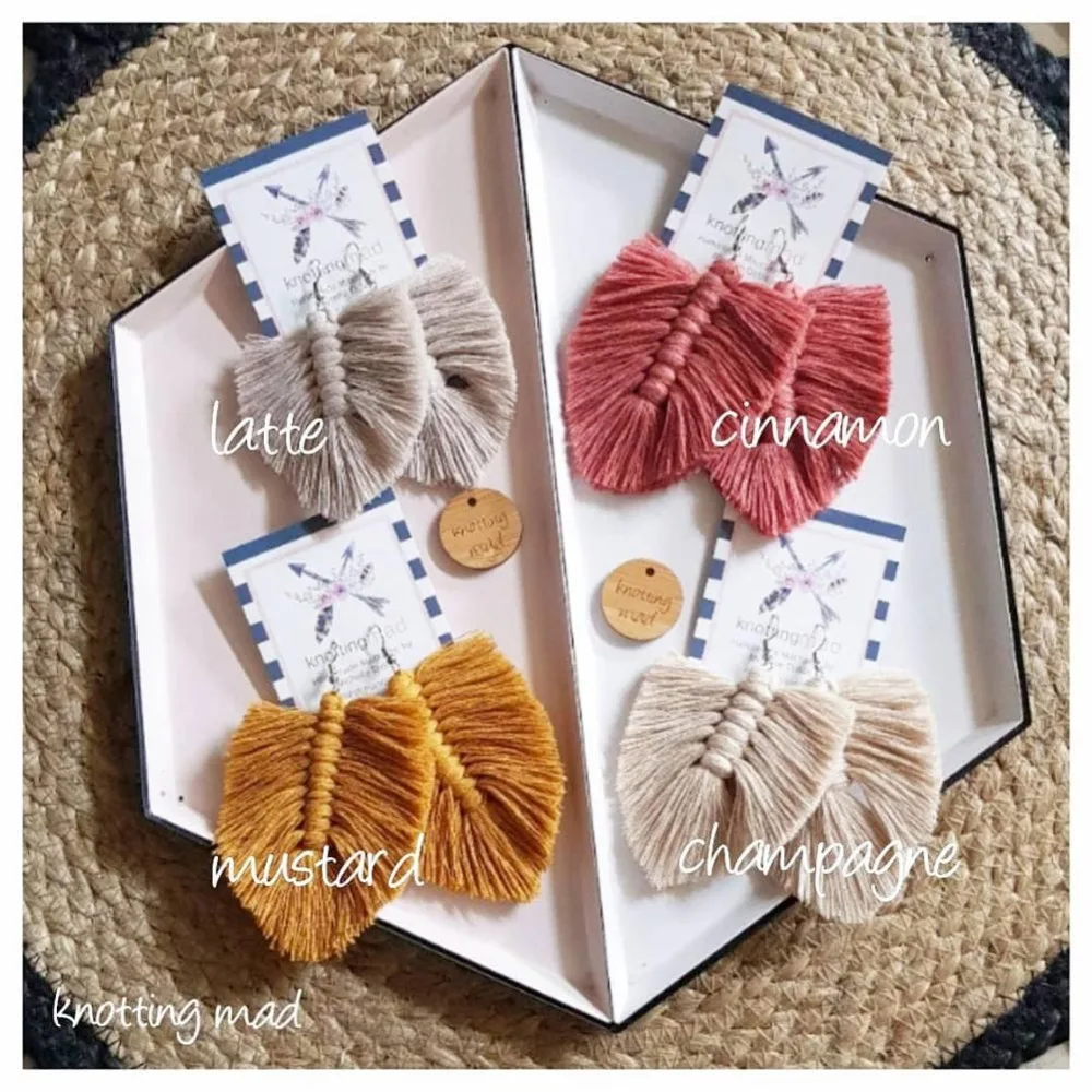 

Girlgo Fashion Fringed Feather Earrings For Women Boho Dangle Multicolored Tassel Earrings Jewelry Wedding Party Girl Gifts Ins