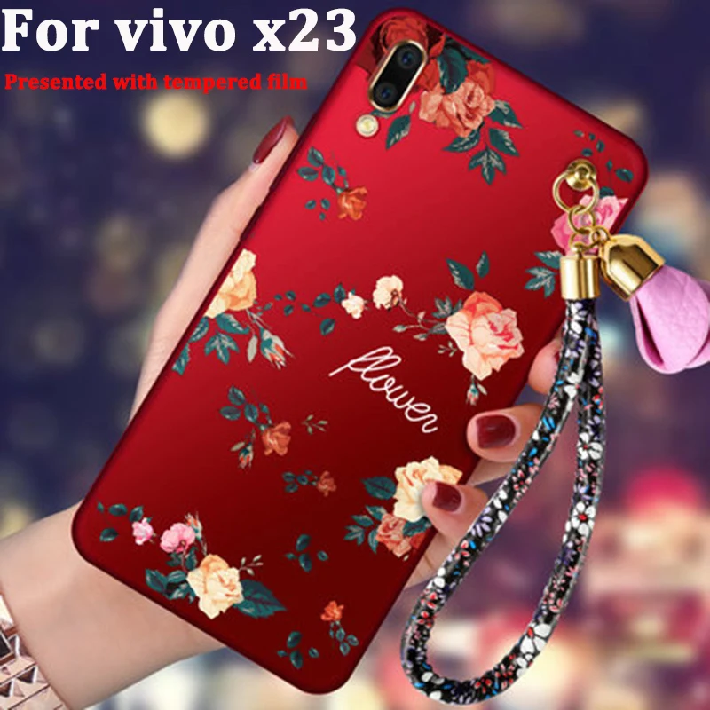 ДЛЯ vivo x23 случае прекрасный цветок Soft shell для корпус телефона распространяется на
