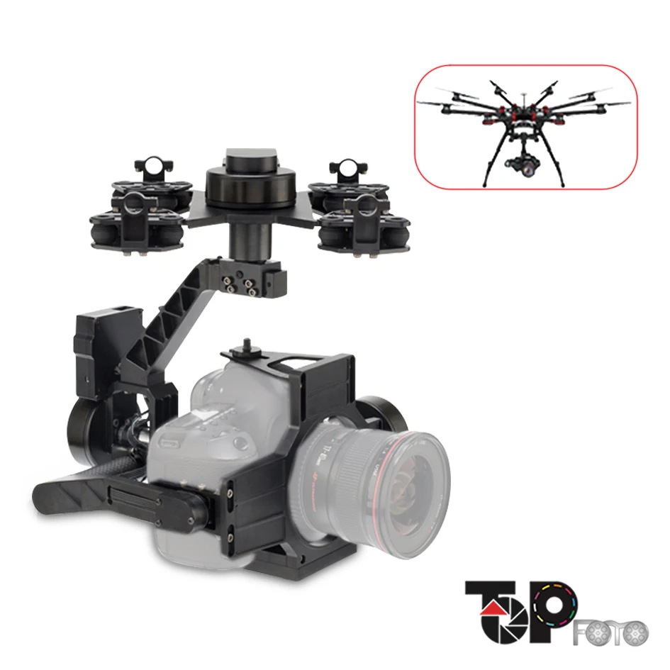 

ALUMOTECH Aerial Photography Gimbal for Video Film DSLR NEX5 A5100 6000 A7 GH3 GH4 5D2 5D3