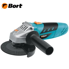Машина шлифовальная угловая Bort BWS-910-P(Мощность 900 Вт, диск 125 мм, блокировка шпинделя