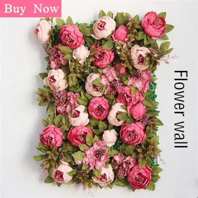 custom made Artificial rose flower row Wedding background wall arch Welcome desk decorative fake flower Home holiday decoration