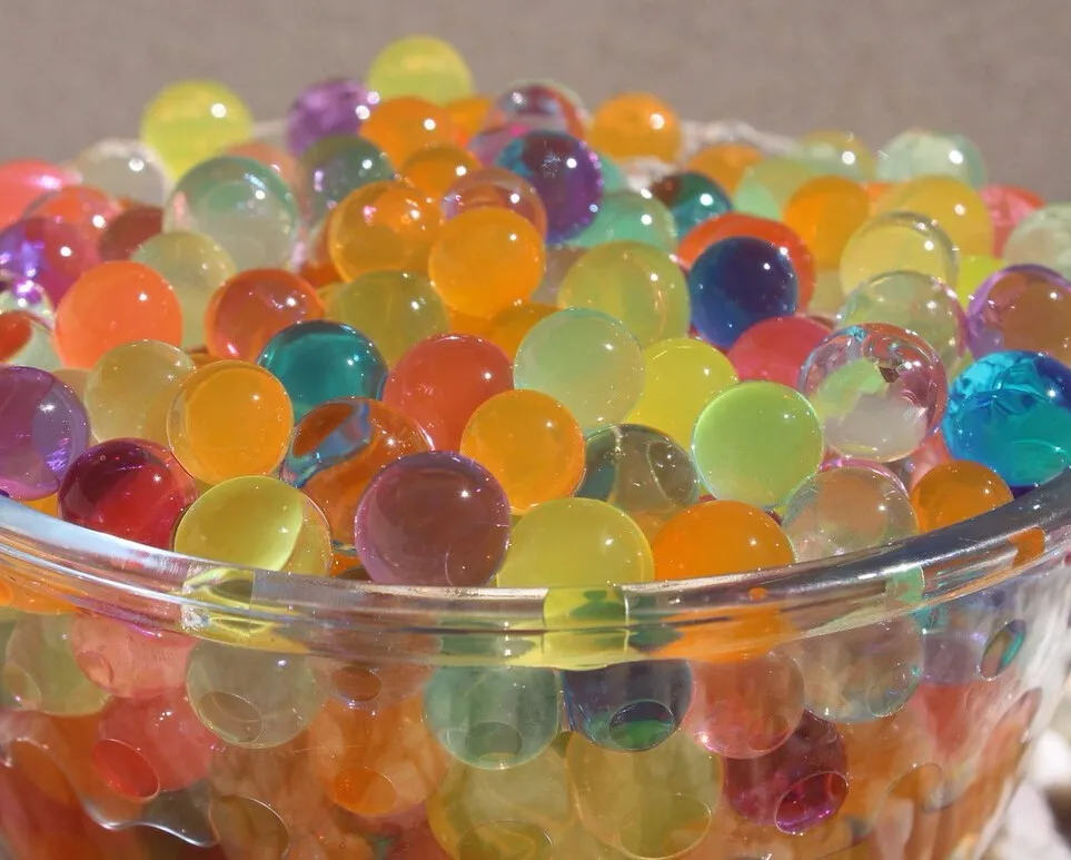 

12 bags 1200pcs Pearl shaped Crystal Soil Water Beads Crystal Mud Grow Magic Jelly balls wedding Home Decor Decoration