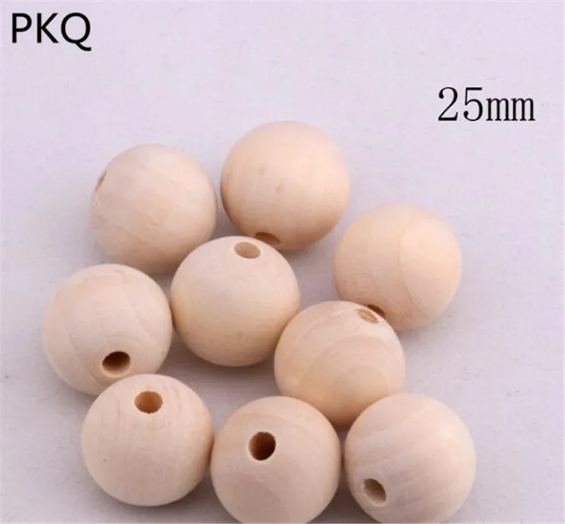 

Natural Round Wooden 4-50mm Round Beads Ecofriendly Beech Beads DIY Craft Jewelry Accessories