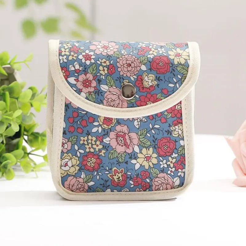 

Sanitary Napkin Bags Sanitary Towel Storage Traveling Travel Bag Cloth Pads Menstrual Women Coin Purses Holder Makeup Tool Kit