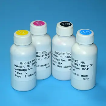 

Water Sublimation Ink For Ricoh SG2100 SG2010 SG7100 SG3100 SG3110 Printers Bottle refill inks 100ML*4Colors