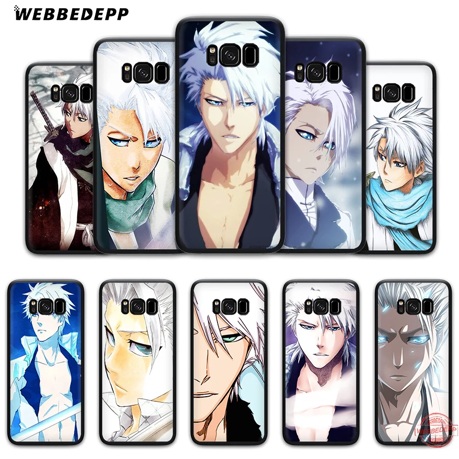 WEBBEDEPP Anime Bleach Hitsugaya Toushirou Case for Samsung A6 A7 A8 A9 J6 2018 S6 S7 S8 S9 S10E S20 Ultra Note 8 9 10 Lite Plus | Мобильные