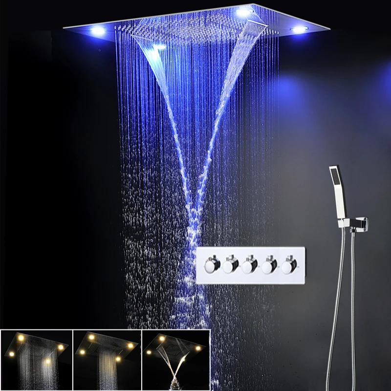 Led Kepala Terjun Modern Hujan 1