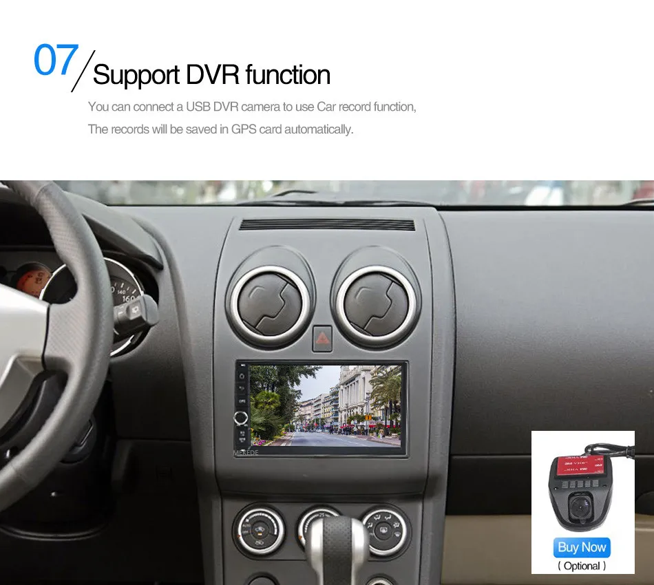 Discount HD 1024X600 Android 7.1 Quad Core 16GB Flash Universal Double 2 din 2Din Car dvd player Stereo GPS Navigation Radio DDR3 4G Wifi 8
