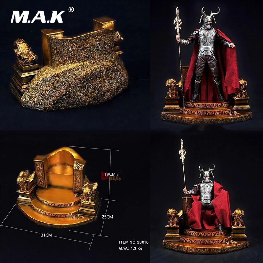 

1/6 Scale Base Station Gold Throne SS018 Display Scene Accessories for 12" Action Figure Model Toys