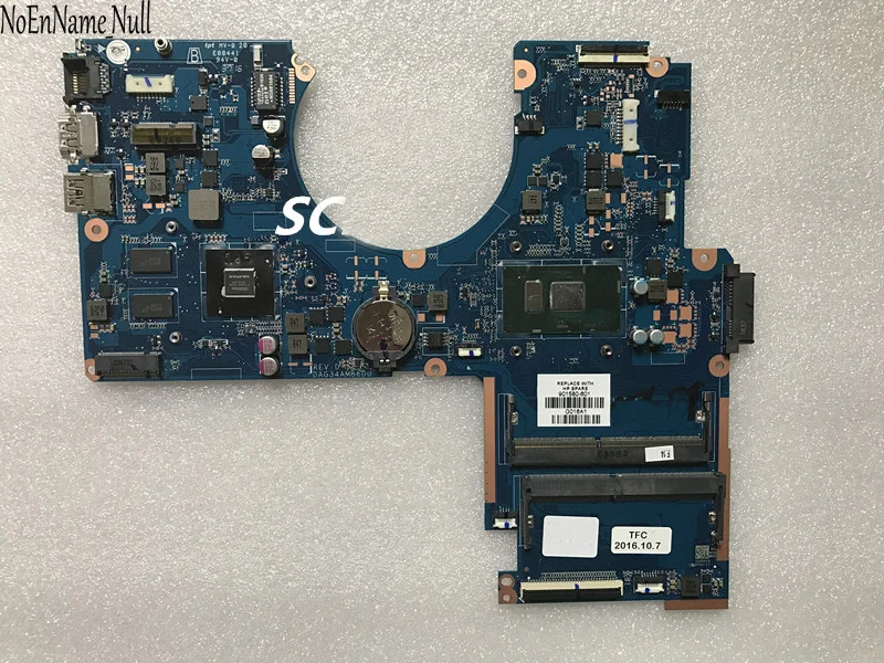 ^Cheap Free Shipping 901579-501 901579-001 901579-601 SR2ZW i3-7100U Motherboard For HP 15-AU system Laptop Motherboard Fully Tested