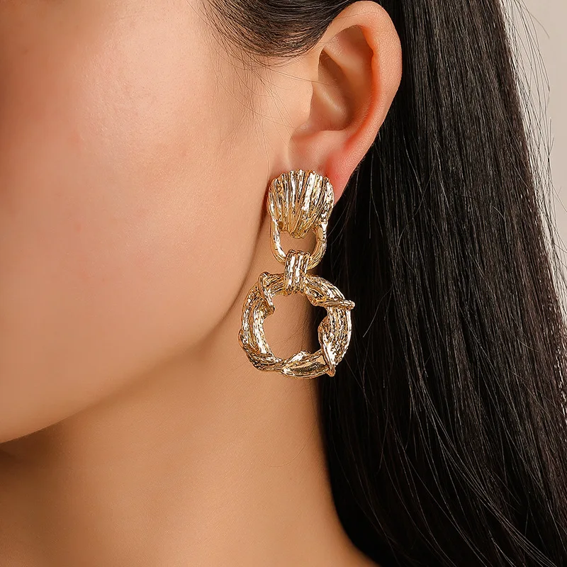 

Shell Earrings For Women Gold Silver Color Metal Shell Cowrie Statement Earrings 2019 Summer Beach Jewelry